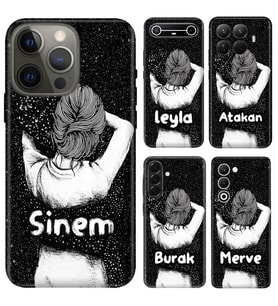 iPhone 7 8 SE 11 12 13 14 15 16 16E 17E Pro Max Plus Air Mini Kılıf YeniSeri Kişiye Özel İsim Yazılı Silikon Kapak
