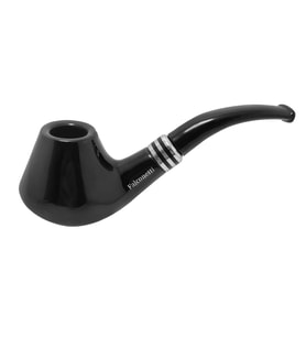 Falconetti Siyah Parlak Sandalwood Bilezikli Ahşap Pipo rc99