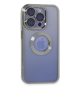 iPhone 15 Pro Kılıf Slot Silikon - Gümüş