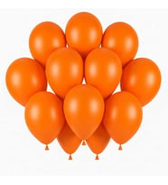 Turuncu Renk Lateks Pastel Balon (30 cm) - 12 Adet