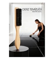 Mey İthalat® Ahşap Saplı Derz Temizleme Fırçası – Hassas Seramikler İçin Bristol Kıllı Fırça 722437