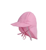 Petityu Upf50+ Uv Koruma Pembe Çabuk Kuruyan Ayarlanabilir İnce Kumaş Boyun Korumalı Şapka 3-6 Yaş