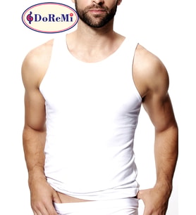 DoReMi Erkek Penye Atlet (Beyaz)