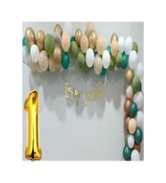 YEŞİL GARLAND DOĞUM GÜNÜ BALON ZİNCİR SET