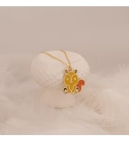 Mineli Sincap Kolye (Gold)
