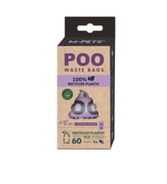 M-Pets %100 Recycled Dışkı Toplama Poşeti 15 Yaprak Lavanta Kokulu 4lü Paket