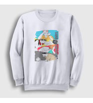 Presmono Unisex Beyaz Lost In Paradise V2 Jujutsu Kaisen Sweatshirt 351950tt