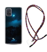 Samsung a71 A72 A73 A7 A9 2018 C7 C9 Kılıf Boyun Asklı Rasta Silikon Gece 1633