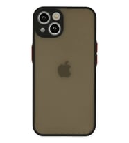 Newface Apple iPhone 14 Kılıf Montreal Silikon Kapak - Siyah