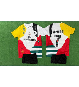 CR7 ÖZEL TASARIM ALL TİŞÖRT ŞORT - ÇOCUK ALT ÜST T-SHIRT ŞORT RONALDO