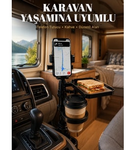 Northcity Çok Amaçlı Araç İçi Telefon Tutucu ve Bardaklık Organizeri - Düzenli Sürüş Deneyimi