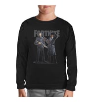 Fortnite - Gangs Siyah Çocuk Sweatshirt