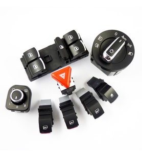 VOLKSWAGEN JETTA 2005 - 2010 KONTROL DÜĞMELERİ 8 Lİ KROM SET