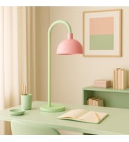 Bloom Pastel Metal Masa Lambası – E27 Duy – Ofis & Çalışma Masası Lambası