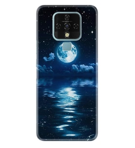 Tecno Camon 16 18P Pova Pova 3 Pova Neo Kılıf Desemli Silikon Night Moon 1133