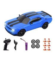 Hstar Uzaktan Kumandalı Işıklı Drift Arabası Challenger Mavi
