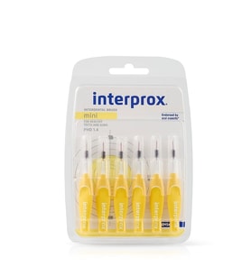 Interprox Interproximal Mini PHD 1.4 Arayüz Fırçası 6 Adet SARI