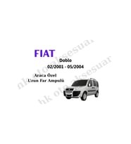 Fiat Doblo 02/2001 - 03/2010 Araca Özel Uzun Far h7