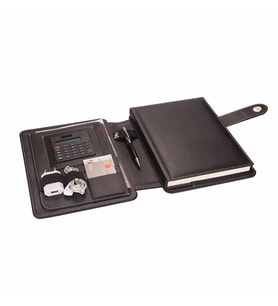 2K Suni Deri Telefon Kılıfı Kapaklı Organizer TARİHSİZ ÇİZGİLİ DEFTERLİ -  İç Defter Ölçüsü 17*24 cm. Ürün Ölçüsü 20X26 cm. (Siyah)