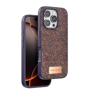 iPhone 16 Pro Bright Simli Kapak - Derin Mor