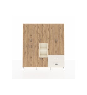 Arges Dolap 12 Raflı 2 Çekmeceli Tek Askılı 220x30x243 Aytaşı-Çam/Aytaşı