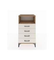 Hyperion Komodin Tek Raflı 4 Çekmeceli 60x44x106 Çam-Aytaşı