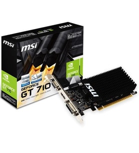 MSI GT710 2GB 2GD3H-LP DDR3 64bit HDMI DVI PCIe 16X v2.0 Low Profile.Fansız
