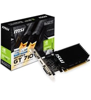 MSI GT710 2GB 2GD3H-LP DDR3 64bit HDMI DVI PCIe 16X v2.0 Low Profile.Fansız
