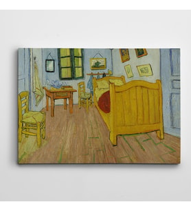 Vincent Van Gogh de Slaapkamer Kanvas Tablo