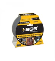 Mey İthalat® Sgs 2271 Siyah Kaydırmaz Bant 25 mm 15 Metre