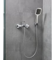 Siyah Duş Seti El Duşu Başlığı Spiral Hortum Dayanıklı Banyo Duş Aksesuarı