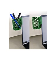Alvera Monitor Kalemlik – 3D Baskı Petek Desenli Laptop Kenar Altıgen Kalemlik-Yeşil