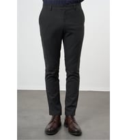 Siyah Esnek Yandan Cepli Casual Slim Fit Chino Pantolon 1003245108