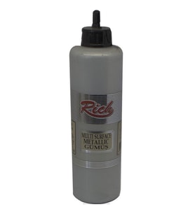 Rich Multi Surface Metalik Her Yüzey İçin Akrilik Boya 500 cc. 6502 GÜMÜŞ 