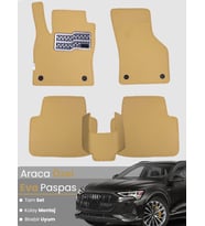 AUDİ E-TRON (2018-2024) Uyumlu EVA Paspas Tam Set–Araca Özel,Su Geçirmez,Kolay Montaj