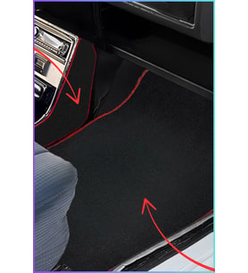 Renault 12 Toros Uyumlu Araç Oto Halı Paspas & Torpido Vites Orta Konsol Yan Kaplama Halısı