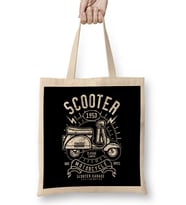 Retro 1950 Scooter Garage Bez Çanta Uzun Saplı