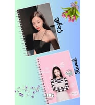 Jennie blackpink defter seti 2 adet A4 boyutu 21*30 çizgili + kareli 60 syf
