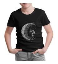 Space - Construction Siyah Çocuk Tshirt