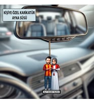 Kişiye Özel Taraftar Karikatür Ayna Süsü – Taraftar Hediyesi