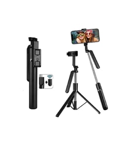 Uzunluk 170cm, Paslanmaz Çelik, Kablosuz Selfie Çubuğu, Tripod, Adonis Glrtech R16