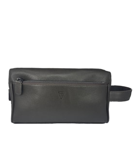 Hakiki Deri CA252 Dopp Kit El Çantası Kahve (Aden)