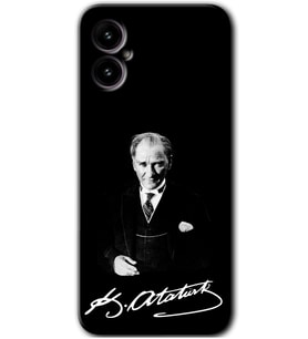 Omix X3 Kılıf HD Desen Baskılı Arka Kapak - Atatürk İmza