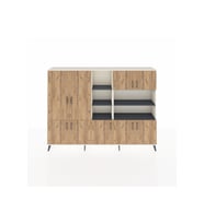 Arges Dolap 14 Raflı 9 Kapaklı 220x30x163 Aytaşı-Çam/Antrasit