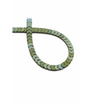 Hematit Doğal Taş Mat Yeşil Çavuş Kesim 6x3mm Dizi [AA]