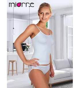 Miorre Seamless Bayan İp Askılı Atlet (Beyaz)