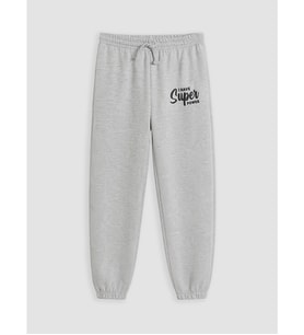 LCW Kids Gri Erkek Çocuk Baskılı Jogger Eşofman Altı