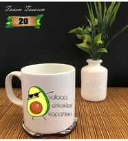 Tanem Vallaaa Erkekler Kapatılsın Avokado - Porselen Kupa