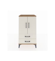 Hyperion Komodin 2 Raflı 2 Çekmeceli 2 Kapaklı 60x44x106 Çam-Aytaşı
