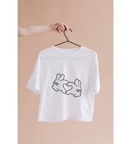 Mickey & Minnie Mouse Sevgili Çift Tasarımlı Tişört ( Unisex - Büyük - Çocuk )
